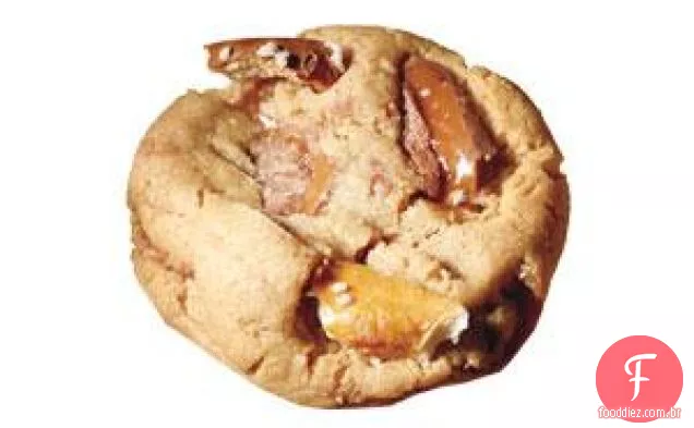 Toffee-pretzel Biscoitos De Manteiga De Amendoim
