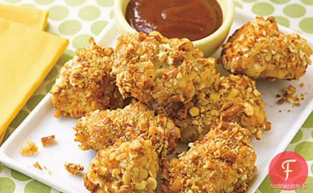 Nuggets De Frango Com Crosta De Pretzel