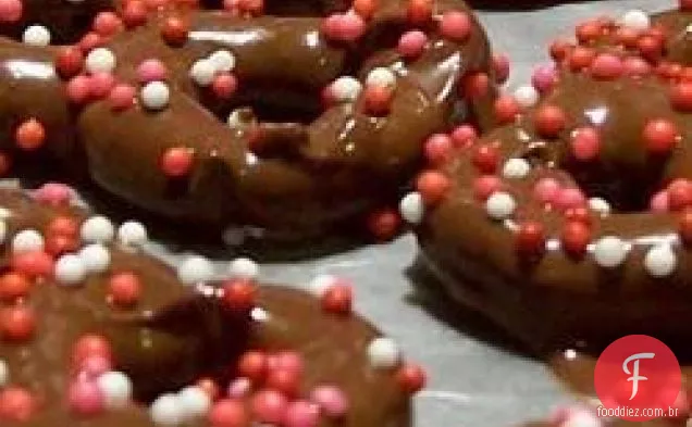 Pretzels Cobertos Com Chocolate