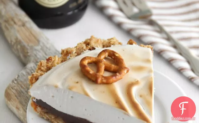 Torta De Chocolate Doce E Salgada Guinness Com Marshmallow De Cerveja Me