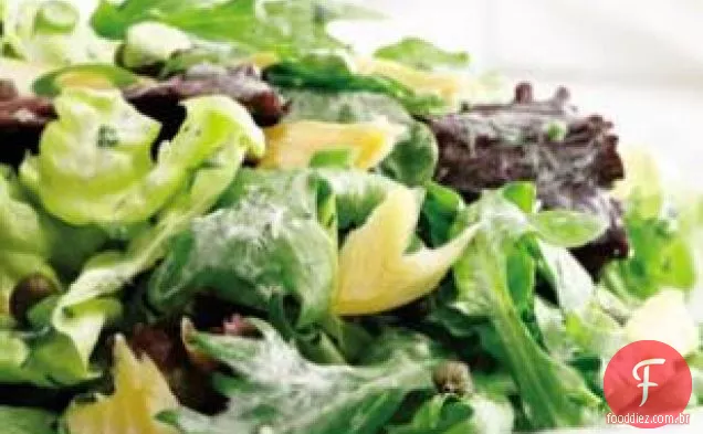 Salada De Truta Defumada Com Molho De Ervas E Rábano