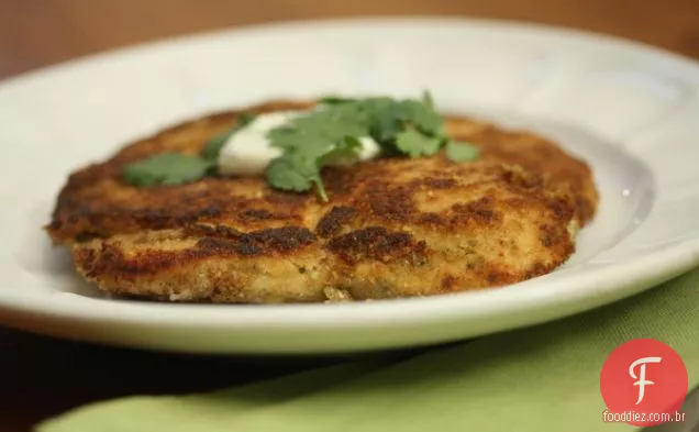 Frango Com Coentro Milanês Com Raita