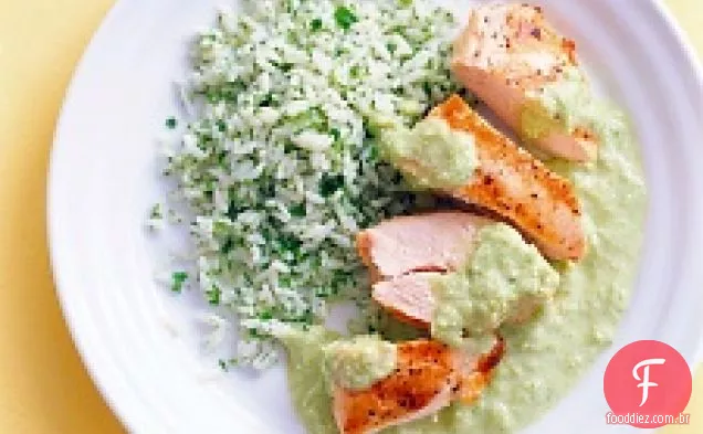 Frango Com Molho De Creme Poblano