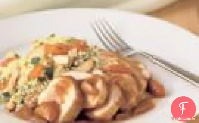 Peitos de frango com Kumquat-molho de mel