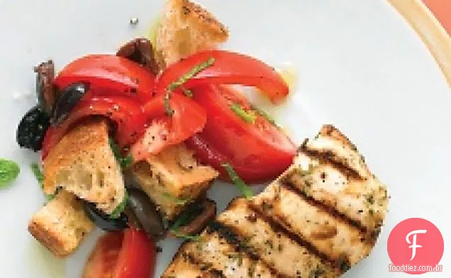 Leitelho E Frango Marinado Com Ervas