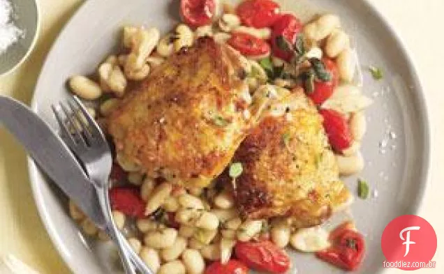 Frango Com Feijão Branco E Tomate