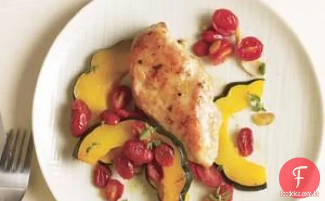 Frango Com Abóbora E Tomate