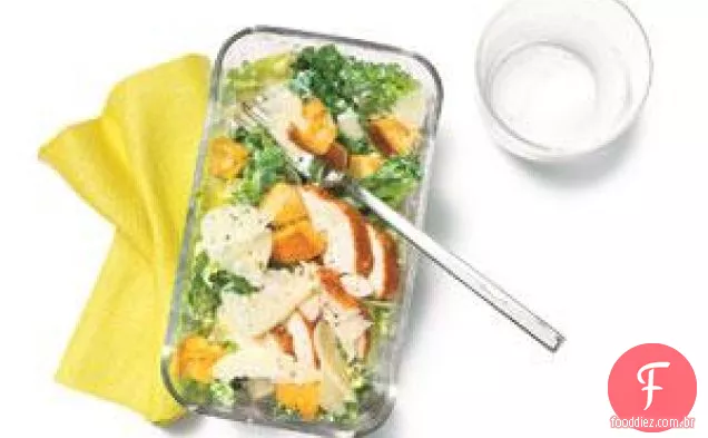 Salada Caesar De Frango Rápido