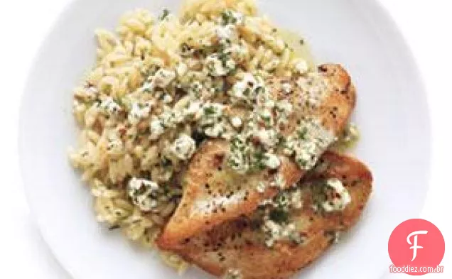 Frango Com Vinagrete De Queijo De Cabra