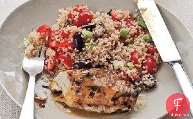 Frango Laranja Com Bulgur Pilaf