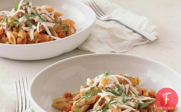 Frango ao estilo mexicano com Penne