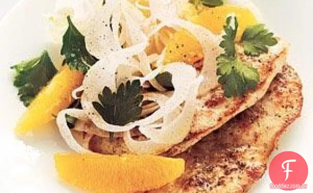 Frango com Erva-Doce-Receita De Salada de laranja