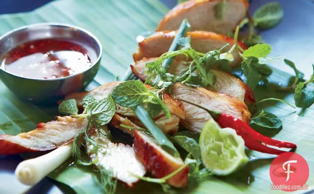 Lemongrass - frango com coentro com molho de mel