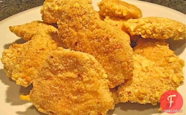 Nuggets De Frango Com Crosta De Peixe Dourado