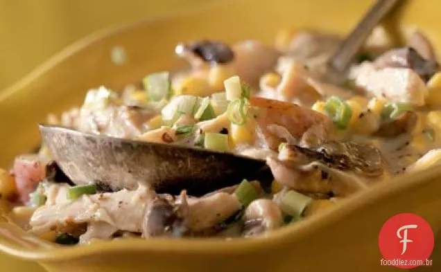Sopa de milho e frango