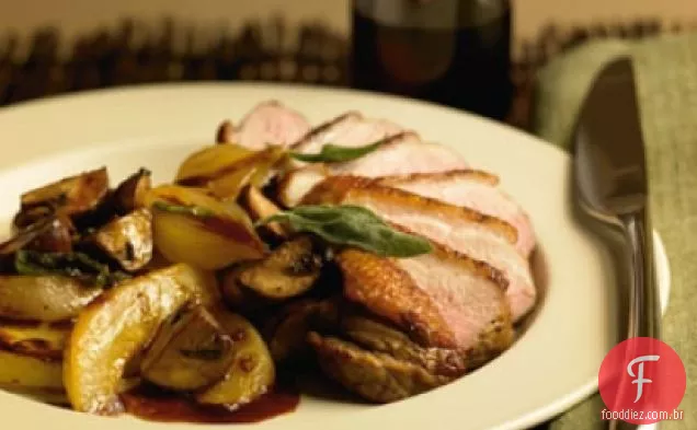 Peitos De Pato Moscovy Com Arroz Preto