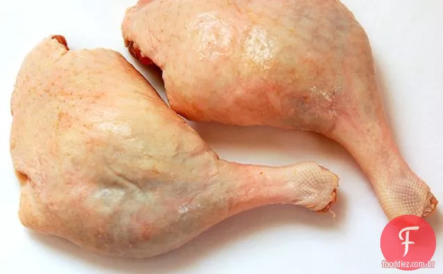 Pato assado duas vezes temperado