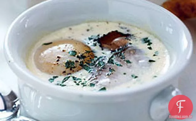 Foie gras e ovos creme