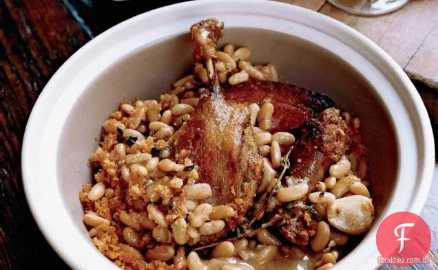 Cassoulet com pato Confit