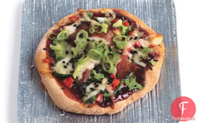 Pizza De Pato Com Hoisin E Cebolinha