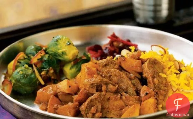 Goan Duck Vindaloo em molho de Caiena quente e azedo