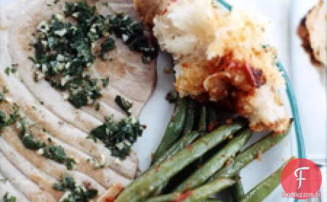 Bifes De Atum Com Molho De Hortelã