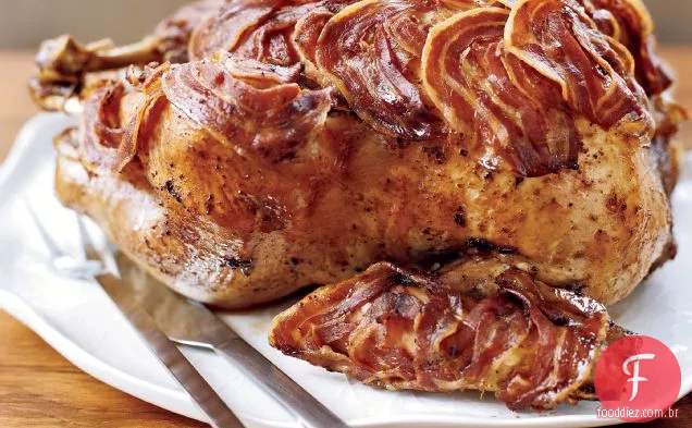 Peru Assado Embrulhado Em Pancetta