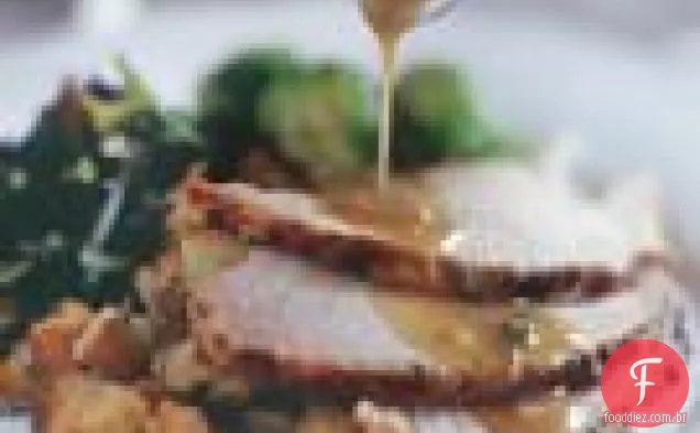Peru Butterflied Com Esmalte De Ervas E Molho Chardonnay