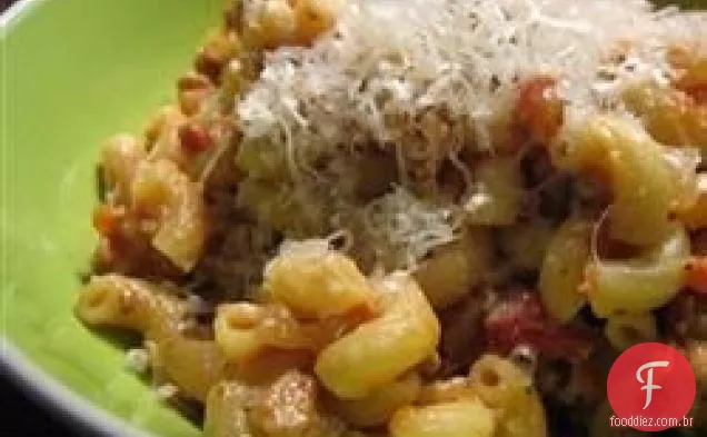 Peru Ragu com Fontina e Parmesão