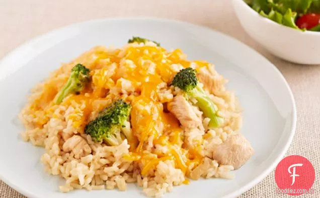 Cozinha KRAFT! Arroz De Brócolis De Queijo E Peru
