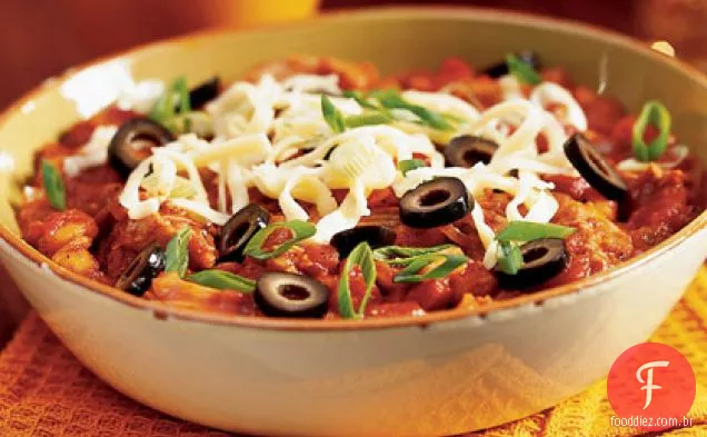 Peru coxa e Hominy Chili
