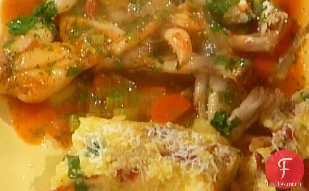 Guazetto di Rane (ensopado de perna de sapo)