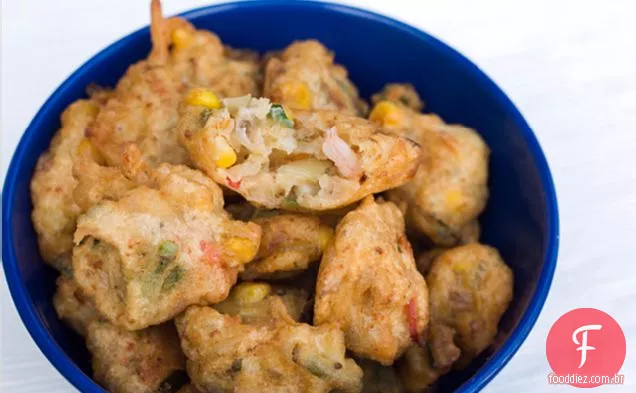 Cucur Udang (bolinhos de camarão)