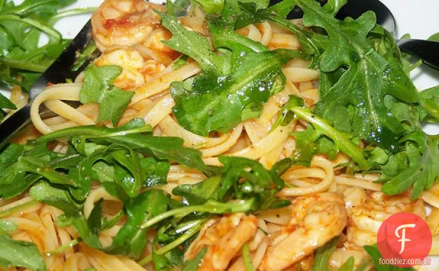 Linguine De Camarão Com Foguete