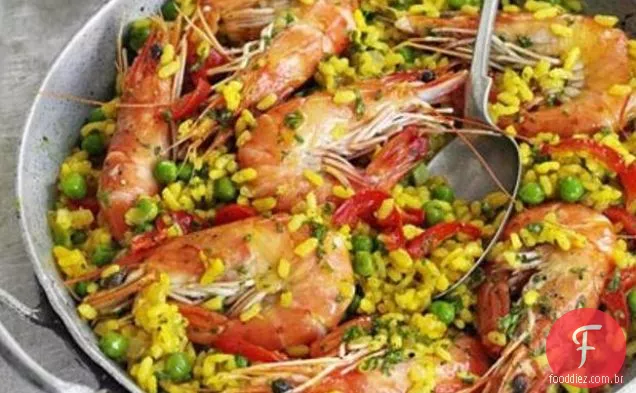 Paella Rápida Do Camarão
