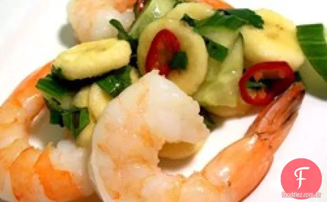 Salsa De Banana Tailandesa Com Camarão Rei