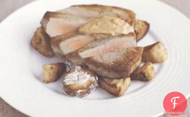 Atum Grelhado Com Alcachofra E Salada De Batata