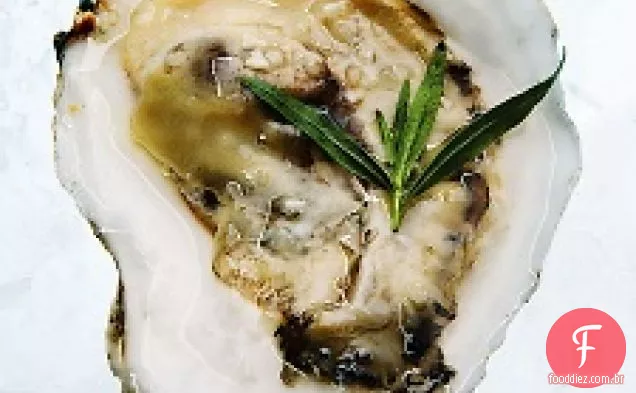 Ostras com champanhe-estragão Mignonette