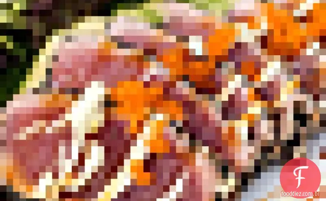 Atum com crosta de sésamo
