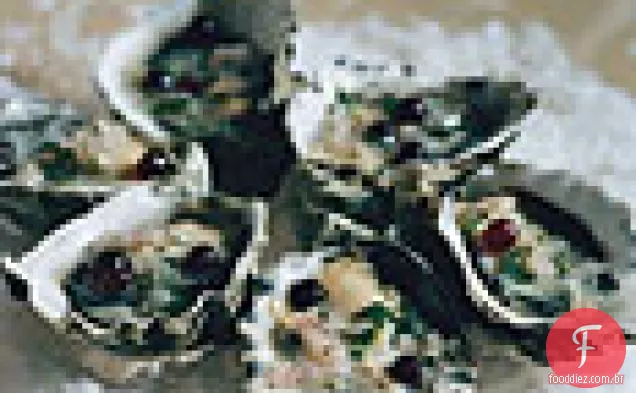 Ostras com Champagne-vinagre Mignonette