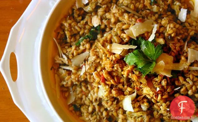 Farotto Espelta Com Atum E Alcachofras