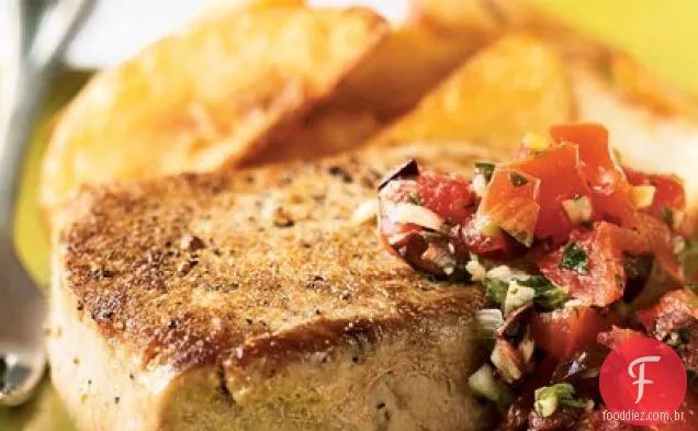 Bifes De Atum Mediterrâneo Grelhados