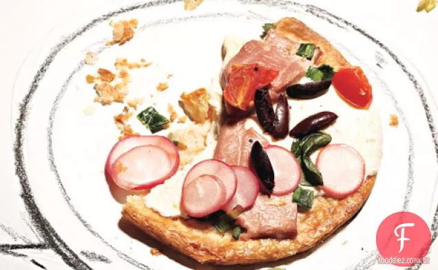 Atum, Mussarela Fresca E Pizza De Manjericão