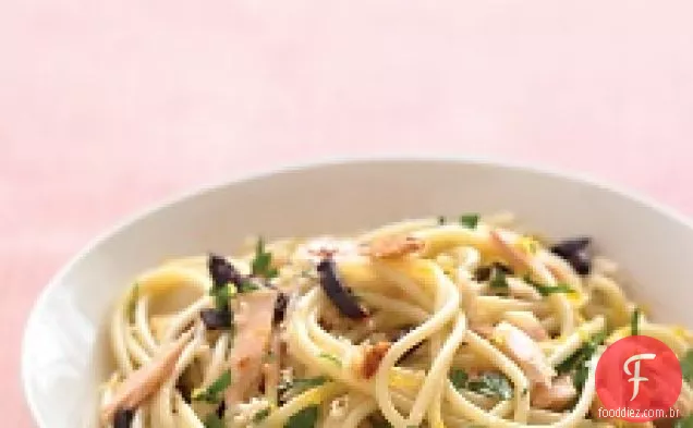 Espaguete Com Atum, Limão E Pão Ralado