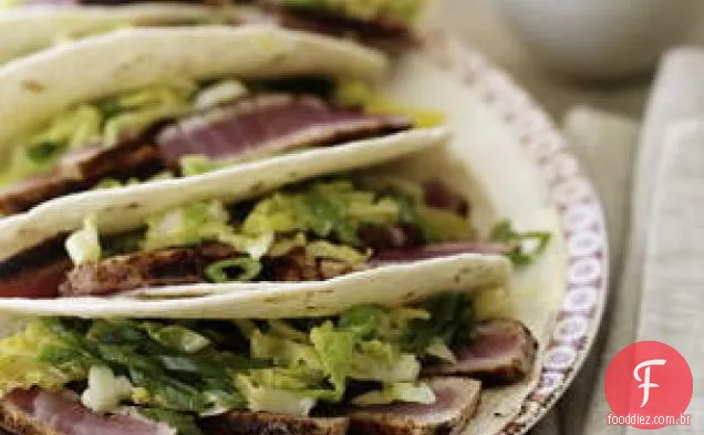 Tacos Macios De Atum Fatiado