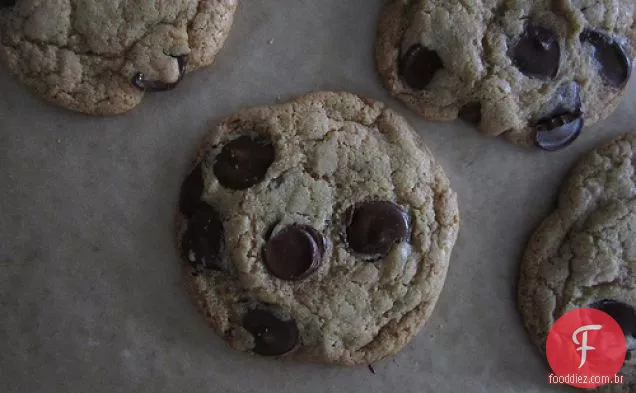 Biscoitos De Chocolate De Trigo Integral Com Manteiga Marrom