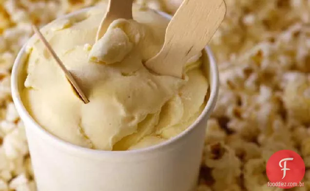 Receita De Gelato De Pipoca Com Manteiga