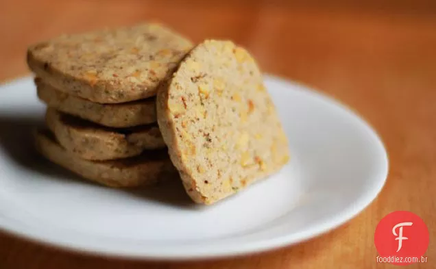 Rosemary-biscoitos de manteiga marrom noz