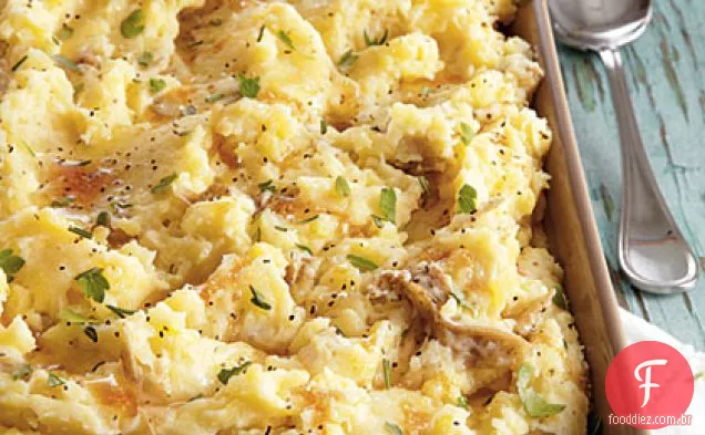 Purê De Batatas Com Manteiga Dourada