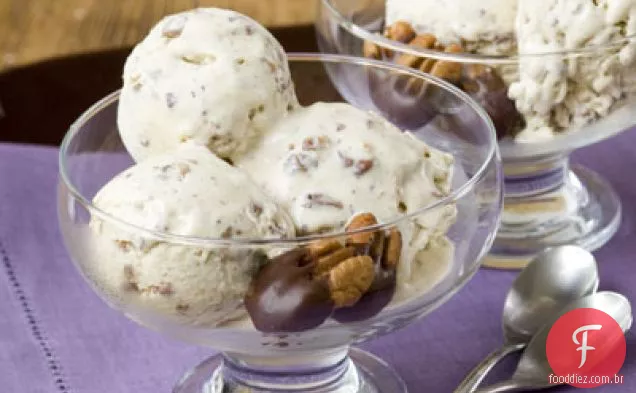Sorvete De Manteiga Marrom-Pecan-Bourbon